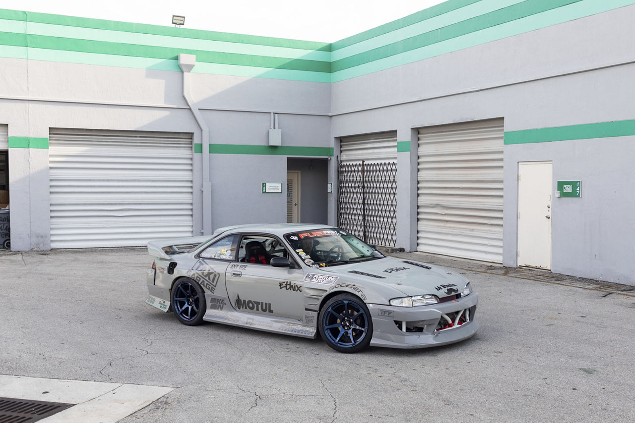 1996 Nissan 240SX - Motegi BATTLE - Blue | Motegi Wheels